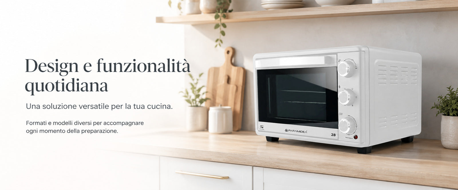 PYRAMIDEA Forno Elettrico 20 L Colore Bianco FO2008W