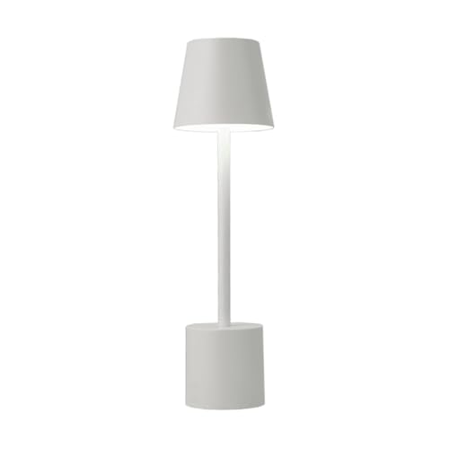 PYRAMIDEA Lampada da Tavolo Ricaricabile senza fili con Presa USB, 3 colori, Led regolabile, Bianco LRP11B
