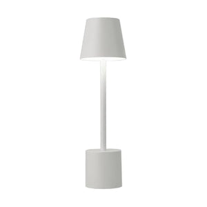 PYRAMIDEA Lampada da Tavolo Ricaricabile senza fili con Presa USB, 3 colori, Led regolabile, Bianco LRP11B