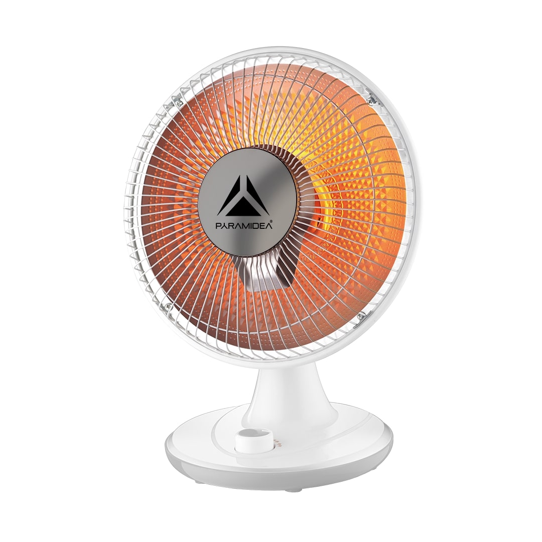 PYRAMIDEA Stufetta Elettrica a Parabola a Carbonio da 600W Colore Argento SC600T