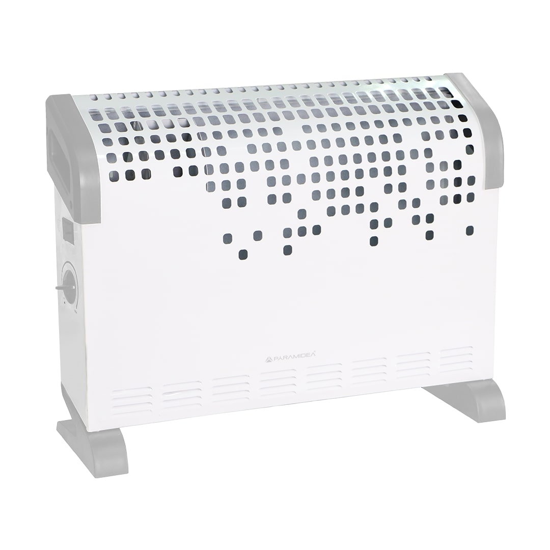 PYRAMIDEA Stufetta Elettrica con Termostato 1800W Basso Consumo, Termoconvettore Elettrico, Protezione Surriscaldamento TC203V