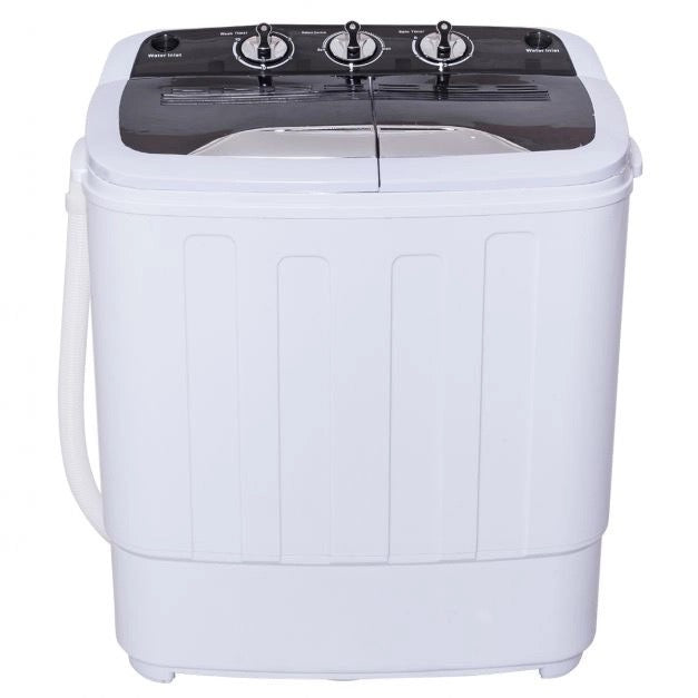 PYRAMIDEA Lavatrice Portatile da Campeggio Capacità 5 Kg Funzione Centrifuga Colore Bianco LC-501