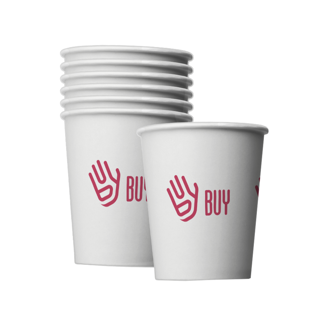 1500 Bicchieri di Carta 210ml per bibite e caffè (30 pacchetti da 50 ) Ecologici Biodegradabili Monouso Medi Asporto Bevande Calde BCH070 Buybuy