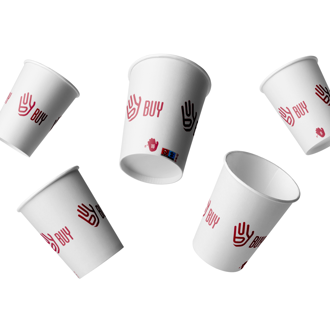 1500 Bicchieri di Carta 210ml per bibite e caffè (30 pacchetti da 50 ) Ecologici Biodegradabili Monouso Medi Asporto Bevande Calde BCH070 Buybuy