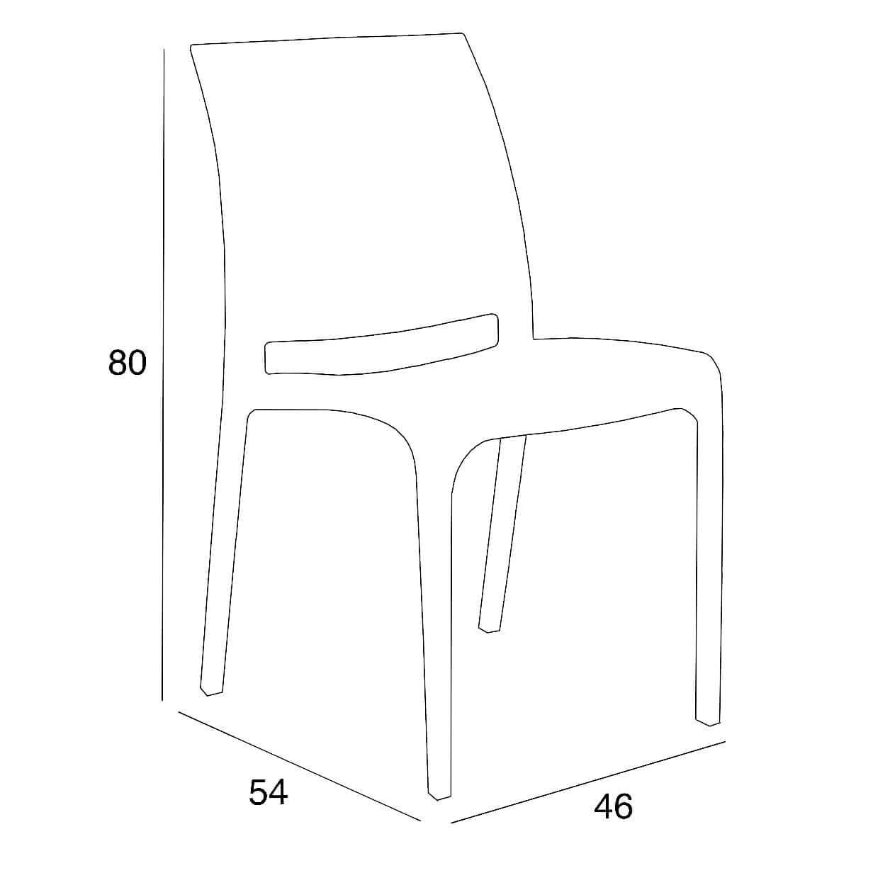 BUYBUY KIT 12 SEDIE ROMA NERE