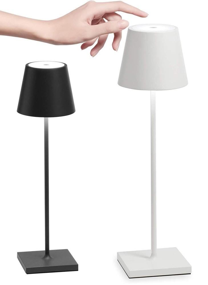 PYRAMIDEA LAMPADA A LED DA TAVOLO BASE PIATTA COLORE NERO LRP14B