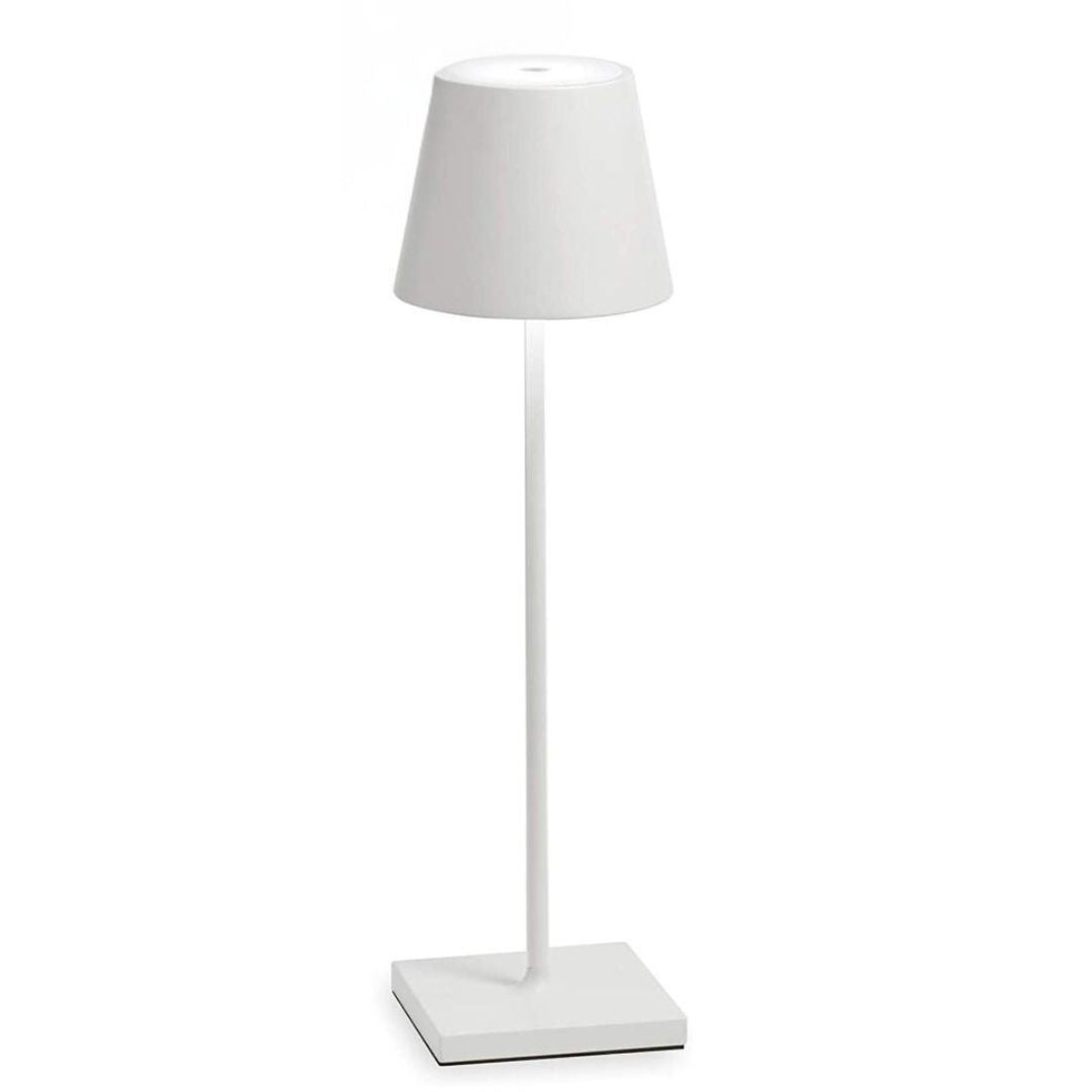 PYRAMIDEA LAMPADA A LED DA TAVOLO BASE PIATTA COLORE BIANCO LRP15W