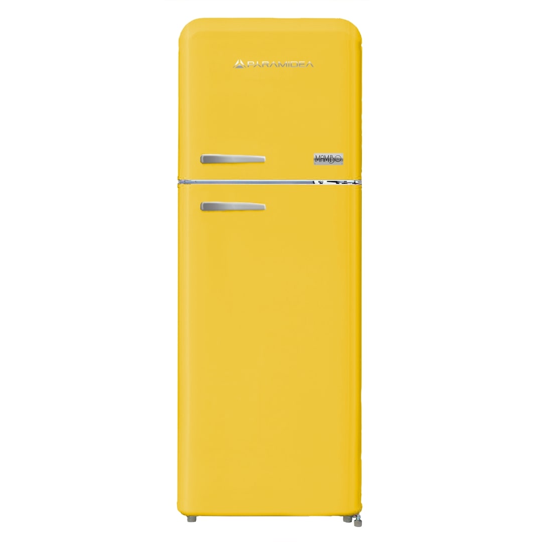 PYRAMIDEA Frigorifero Doppia Porta Ventilato 240 Litri Colore Ocra MAMBO2402O