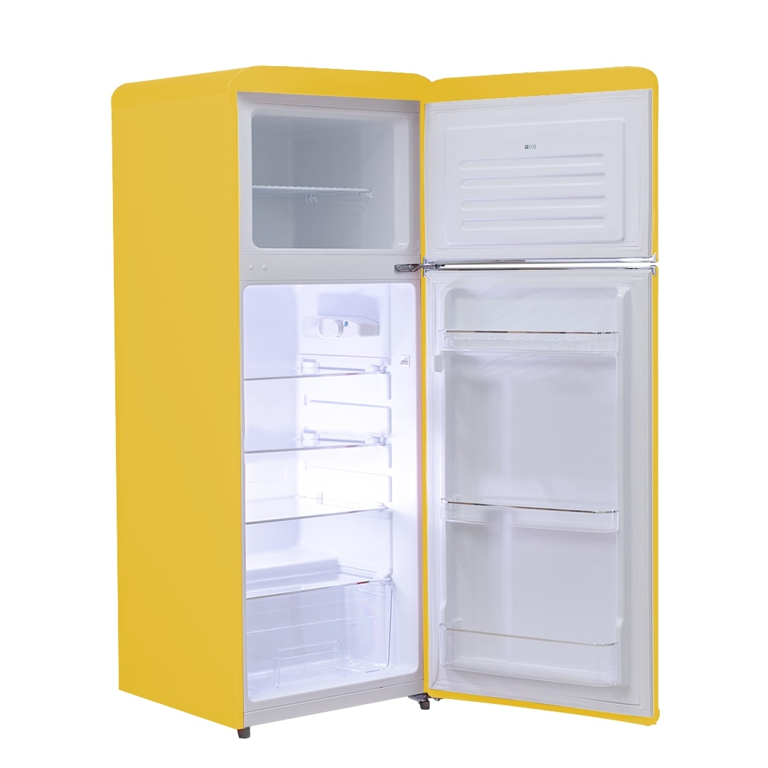 PYRAMIDEA Frigorifero Doppia Porta Ventilato 240 Litri Colore Ocra MAMBO2402O