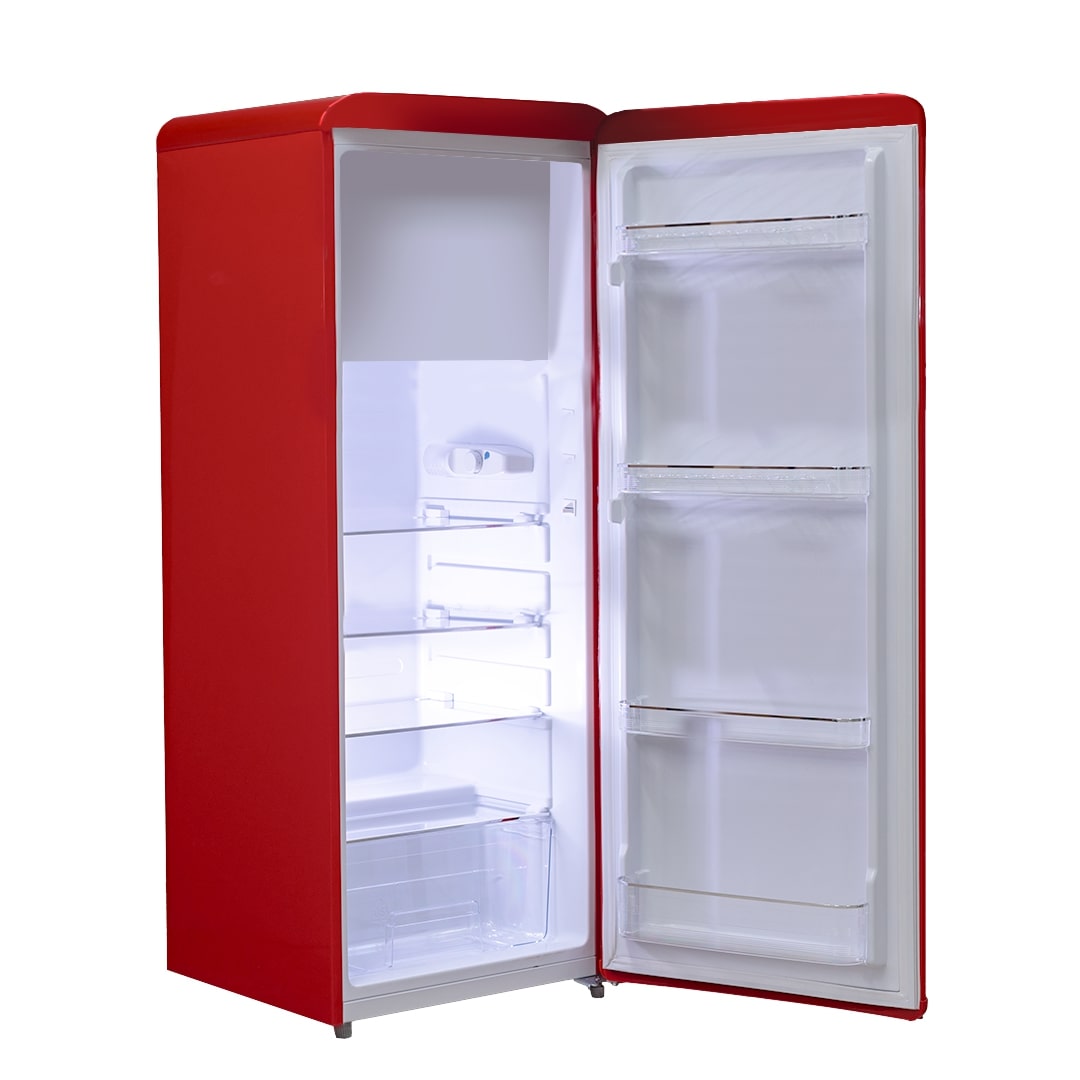 PYRAMIDEA Frigorifero Singola Porta Ventilato 240 Litri Colore Rosso MAMBO2401R