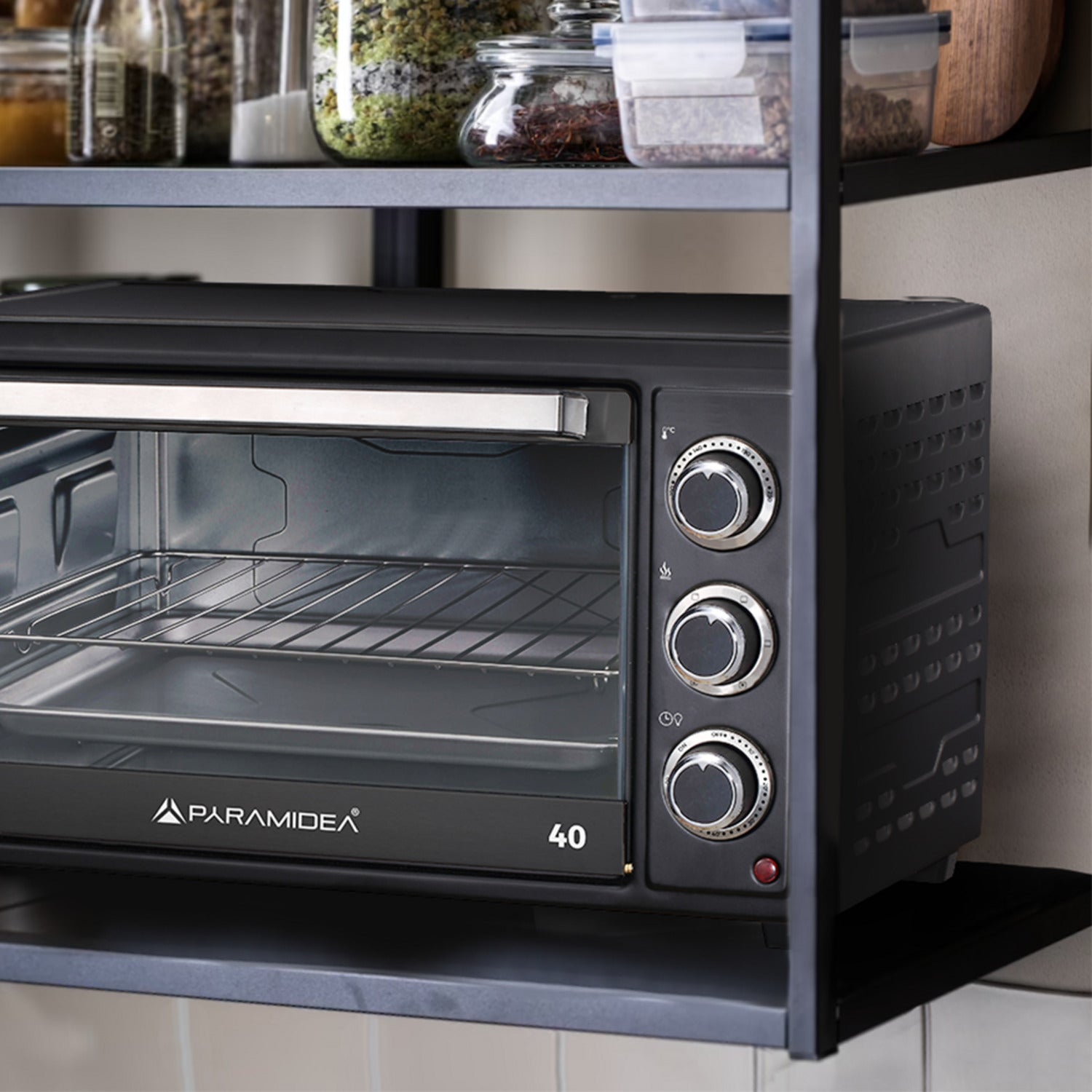 PYRAMIDEA Forno Elettrico Ventilato 40 L Colore Nero FOV4215B