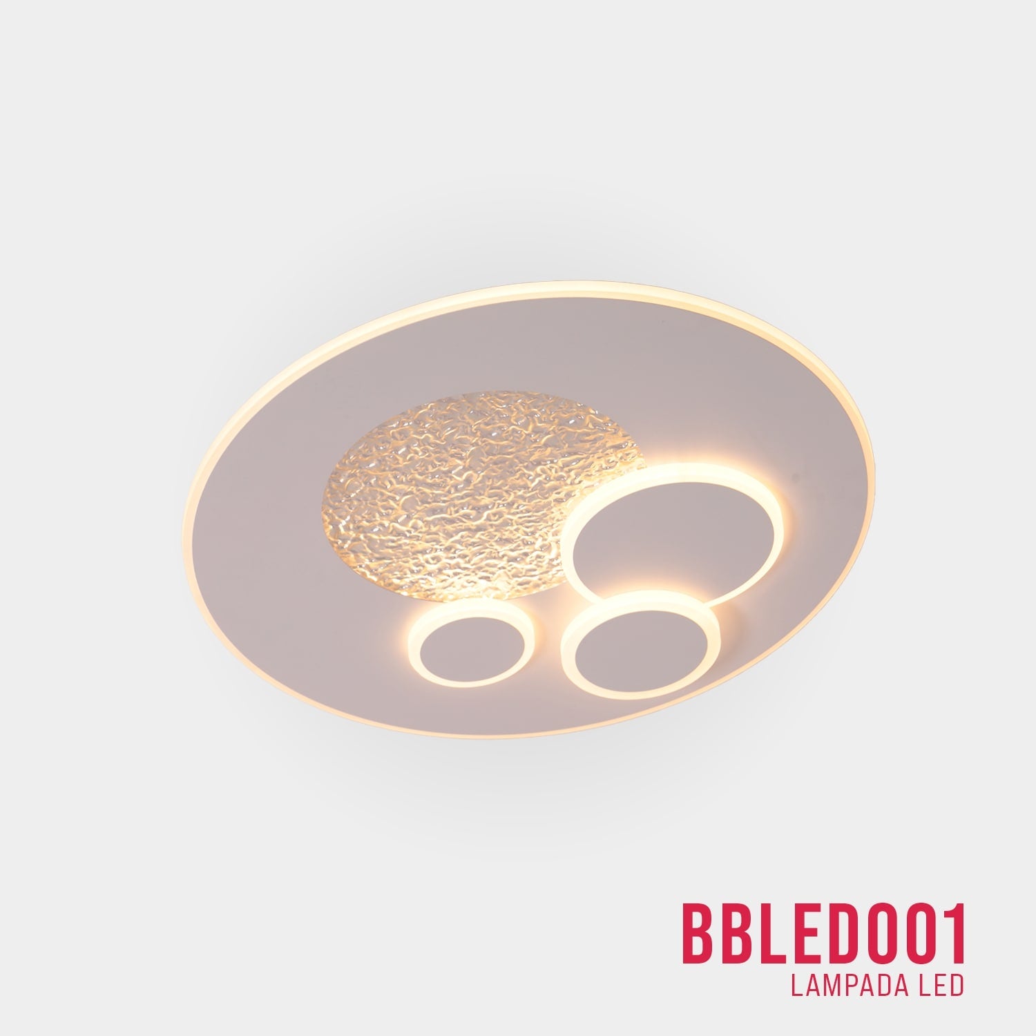 BUYBUY Lampadario LED 60W, Telecomando 2.4G, Luce Regolabile 2100lm BBLED001