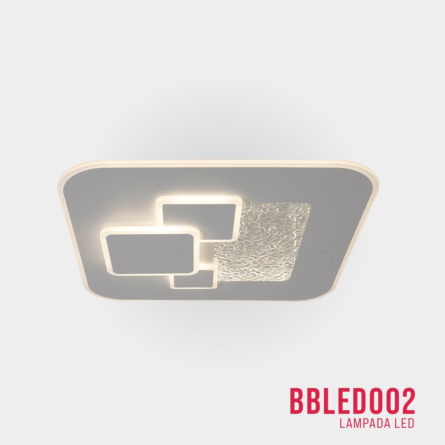 BUYBUY Lampadario LED 60W, Telecomando 2.4G, Luce Regolabile 2200lm BBLED002