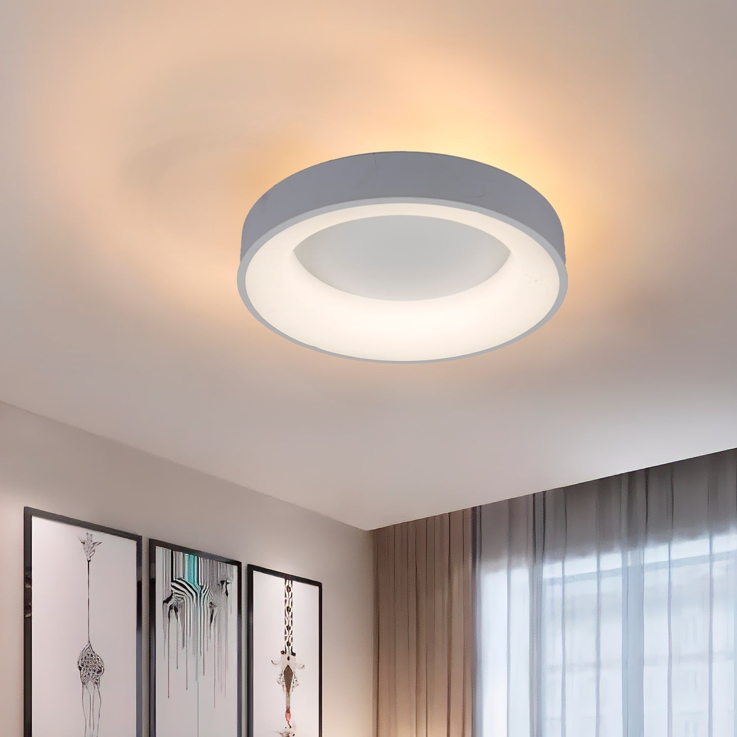 BUYBUY Lampadario LED 26W, Telecomando 2.4G, Luce Regolabile 2000lm BBLED003