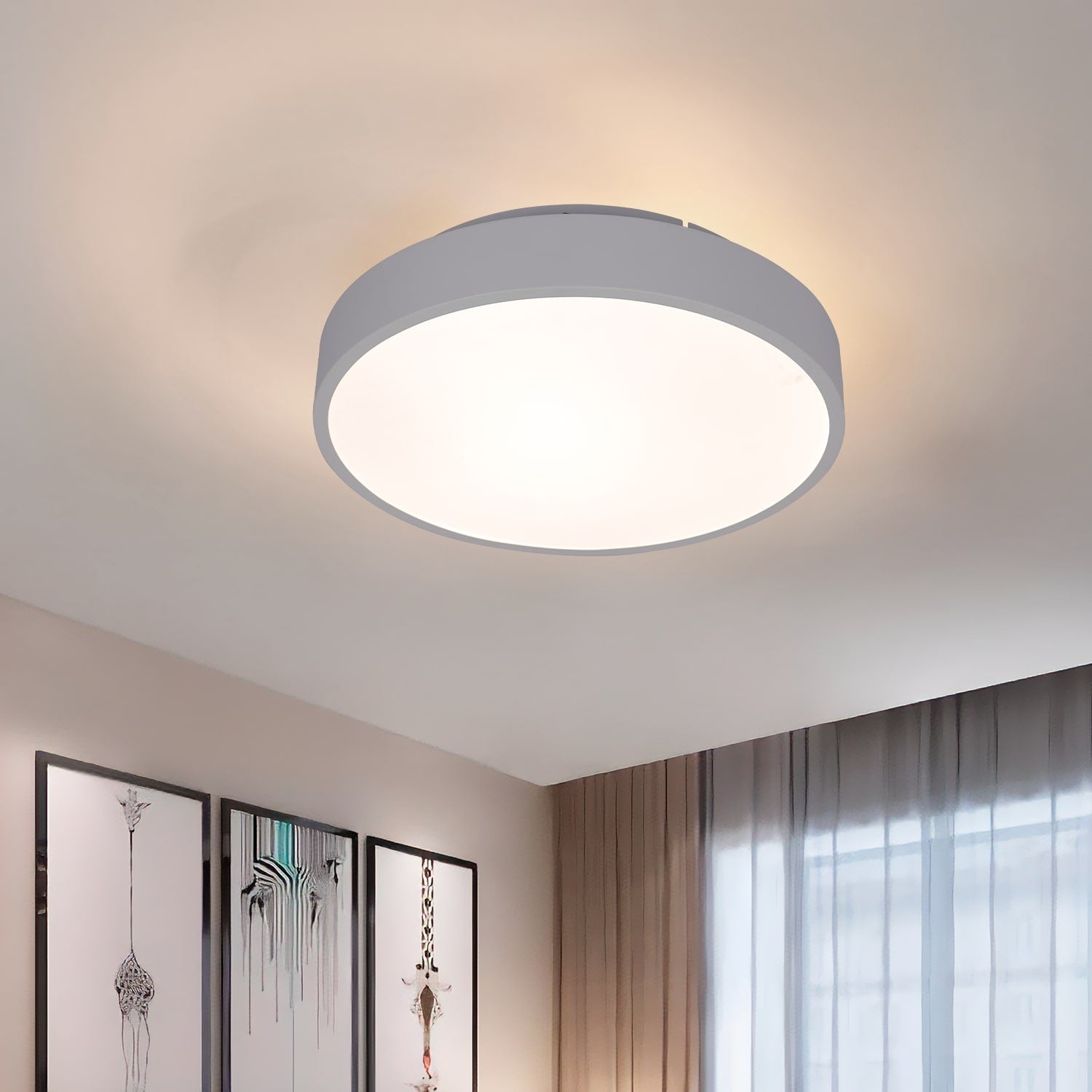 BUYBUY Lampadario LED 40W, Telecomando 2.4G, Luce Regolabile 1500lm BBLED007