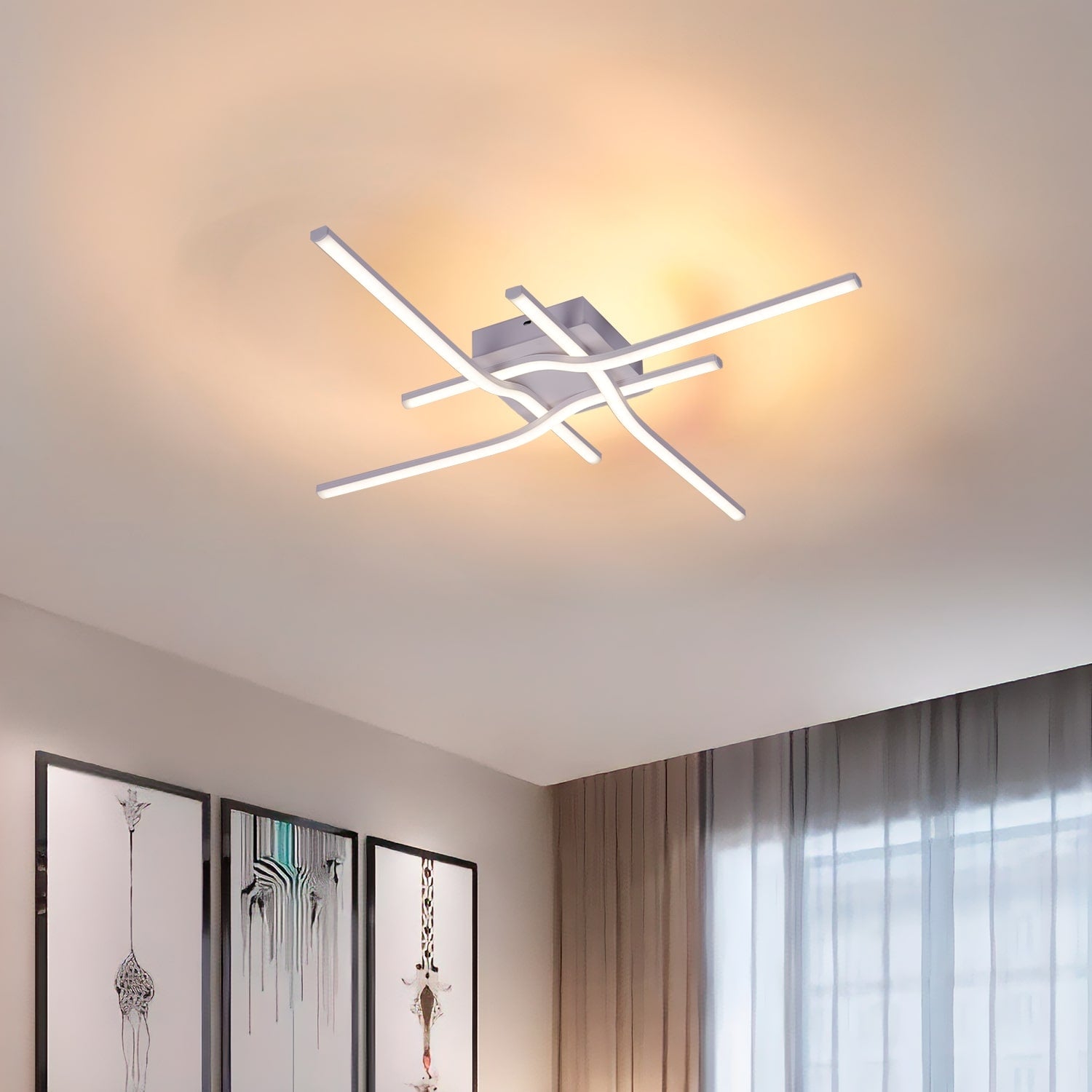 BUYBUY Lampadario LED 40W, Luce Regolabile 2300lm BBLED017