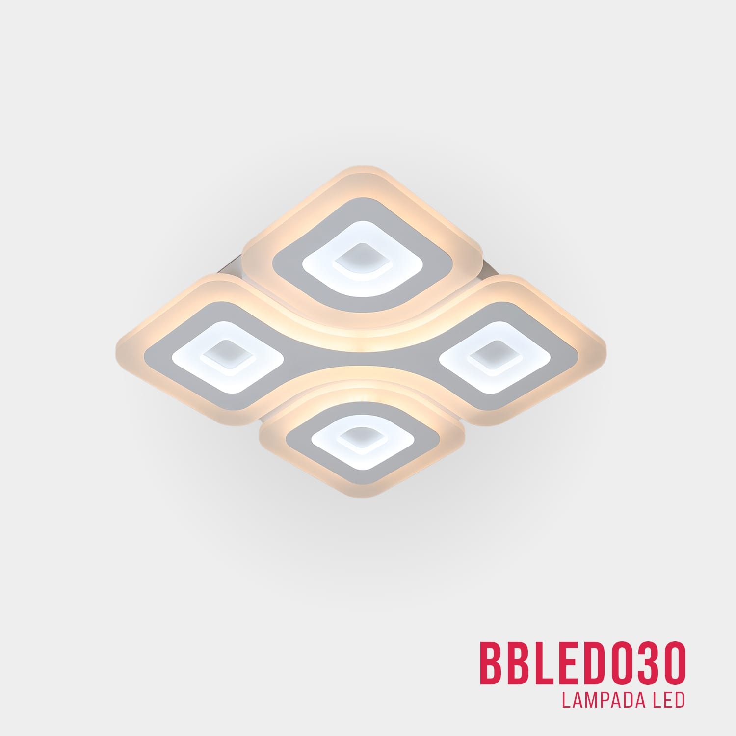 BUYBUY Lampadario LED 95W, Telecomando 2.4G, Luce Regolabile 6400lm BBLED030