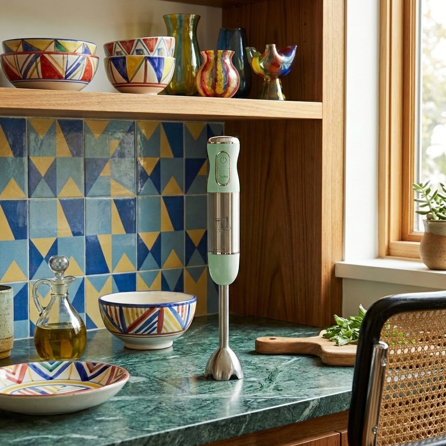 Mixer ad immersione Vintage First class Verde