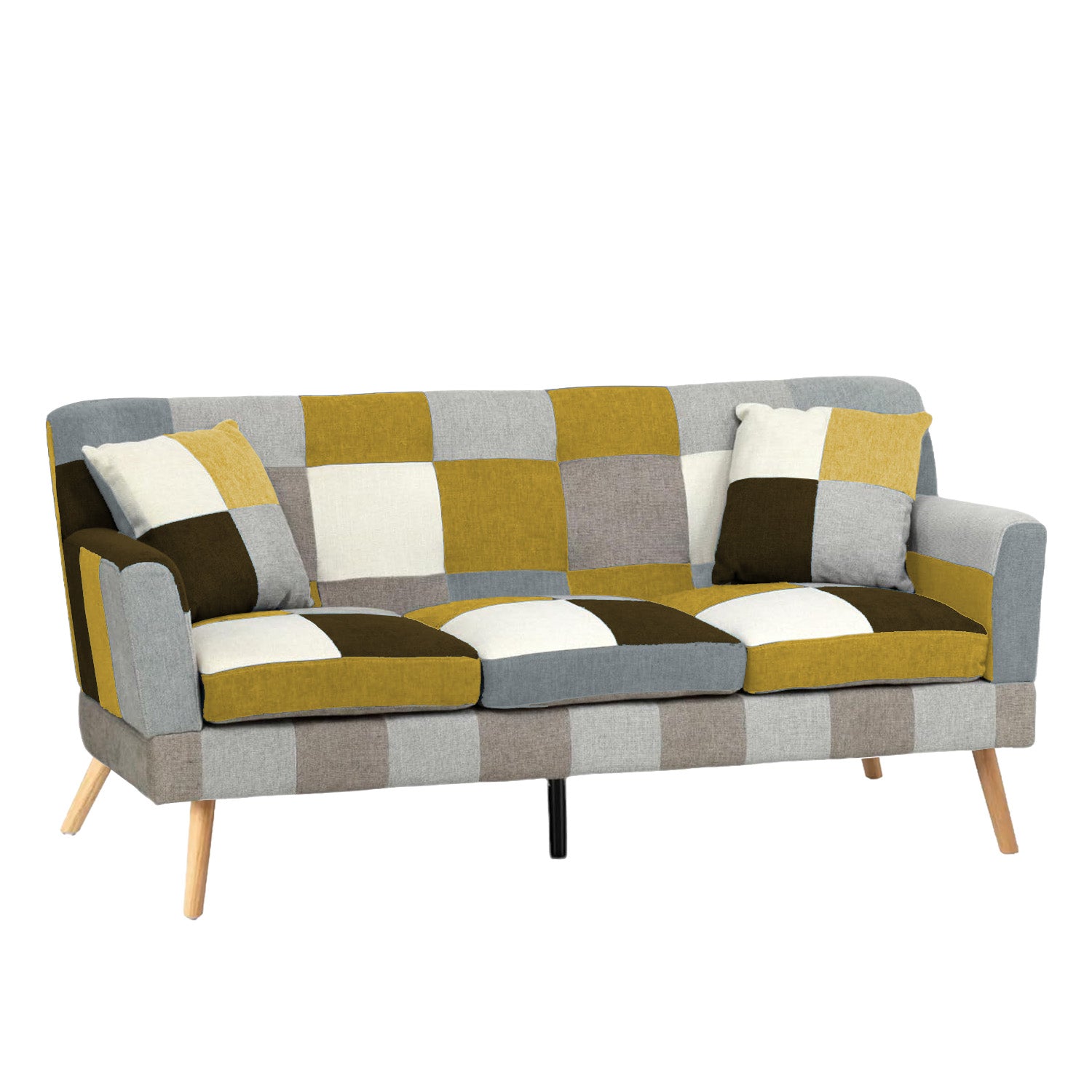 buybuy Divano 3 Posti Modello Autunno Rivestimento Stoffa Stile Patchwork AUT190