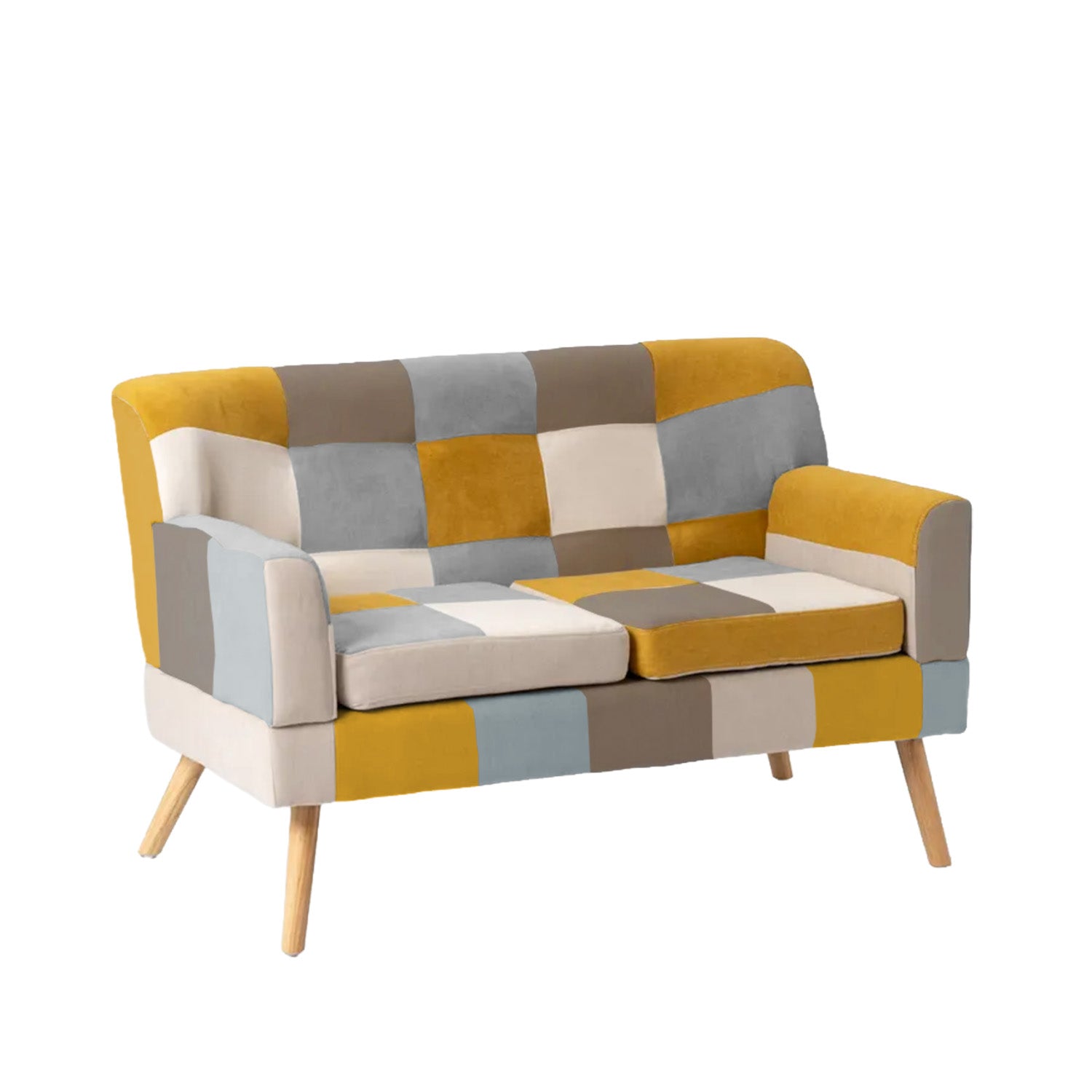 buybuy Divano 2 Posti Modello Autunno Rivestimento Stoffa Stile Patchwork AUT135