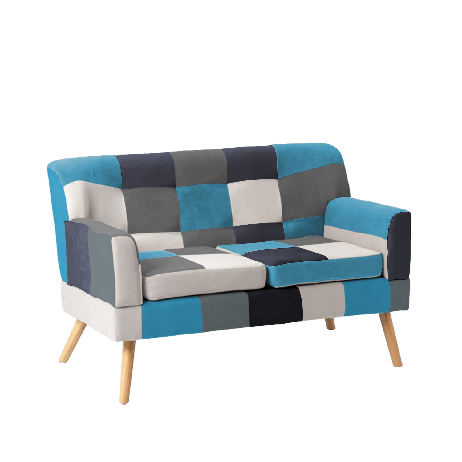 buybuy Divano 2 Posti Modello Inverno Rivestimento Stoffa Stile Patchwork INV135