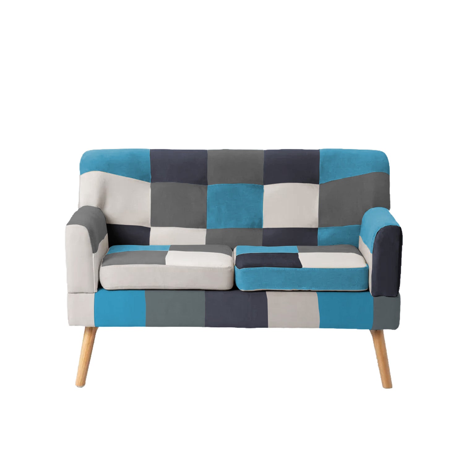 buybuy Divano 2 Posti Modello Inverno Rivestimento Stoffa Stile Patchwork INV135