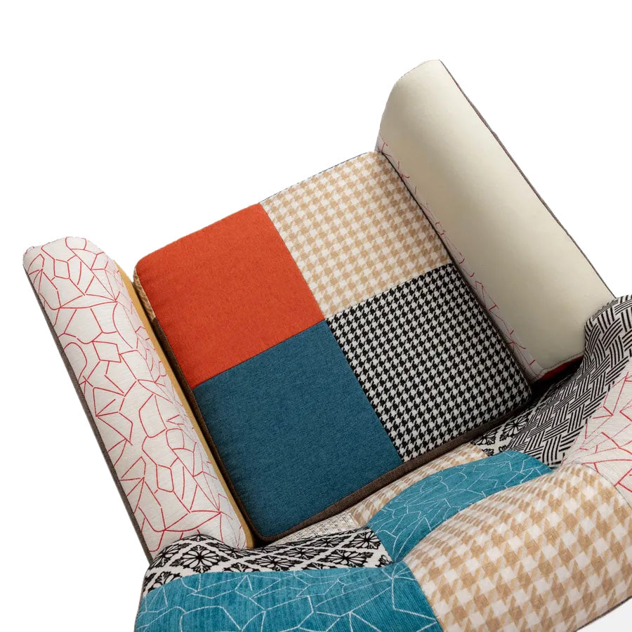 buybuy Divano Monoposto Modello Primavera Rivestimento Stoffa Stile Patchwork PRI75