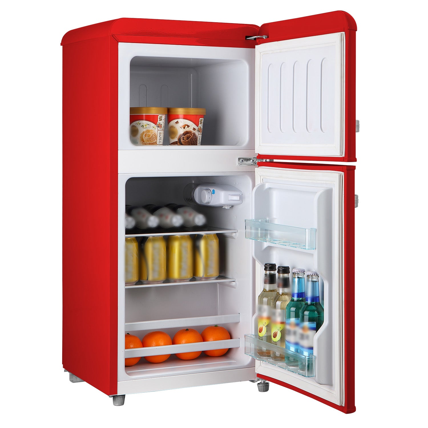 Pyramidea Frigo Retrò 100 litri lordi Color Rosso MAMBO105R
