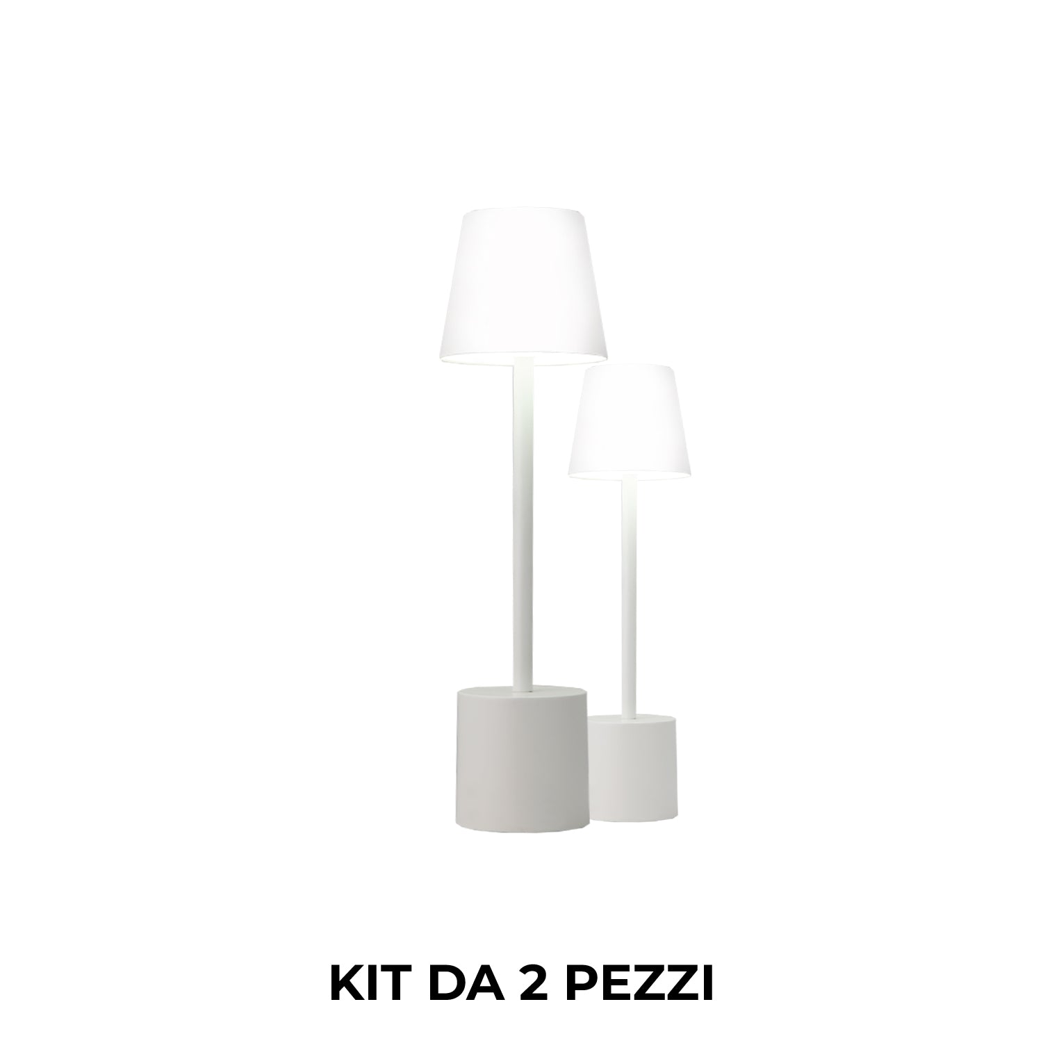 Pyramidea Kit 2 Lampade da Tavolo Acriliche LRP09AC