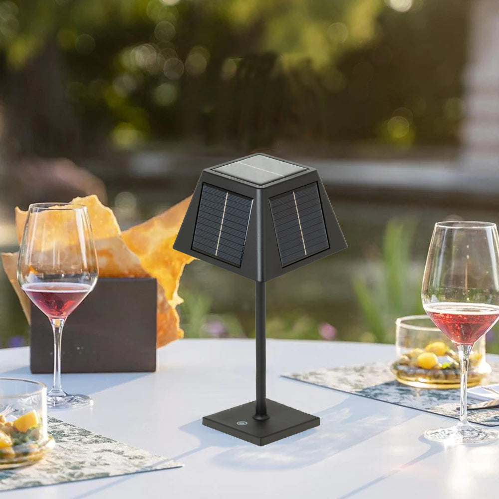 Pyramidea Kit 2 Lampade Solari da Tavolo Colore Nero LRS10B
