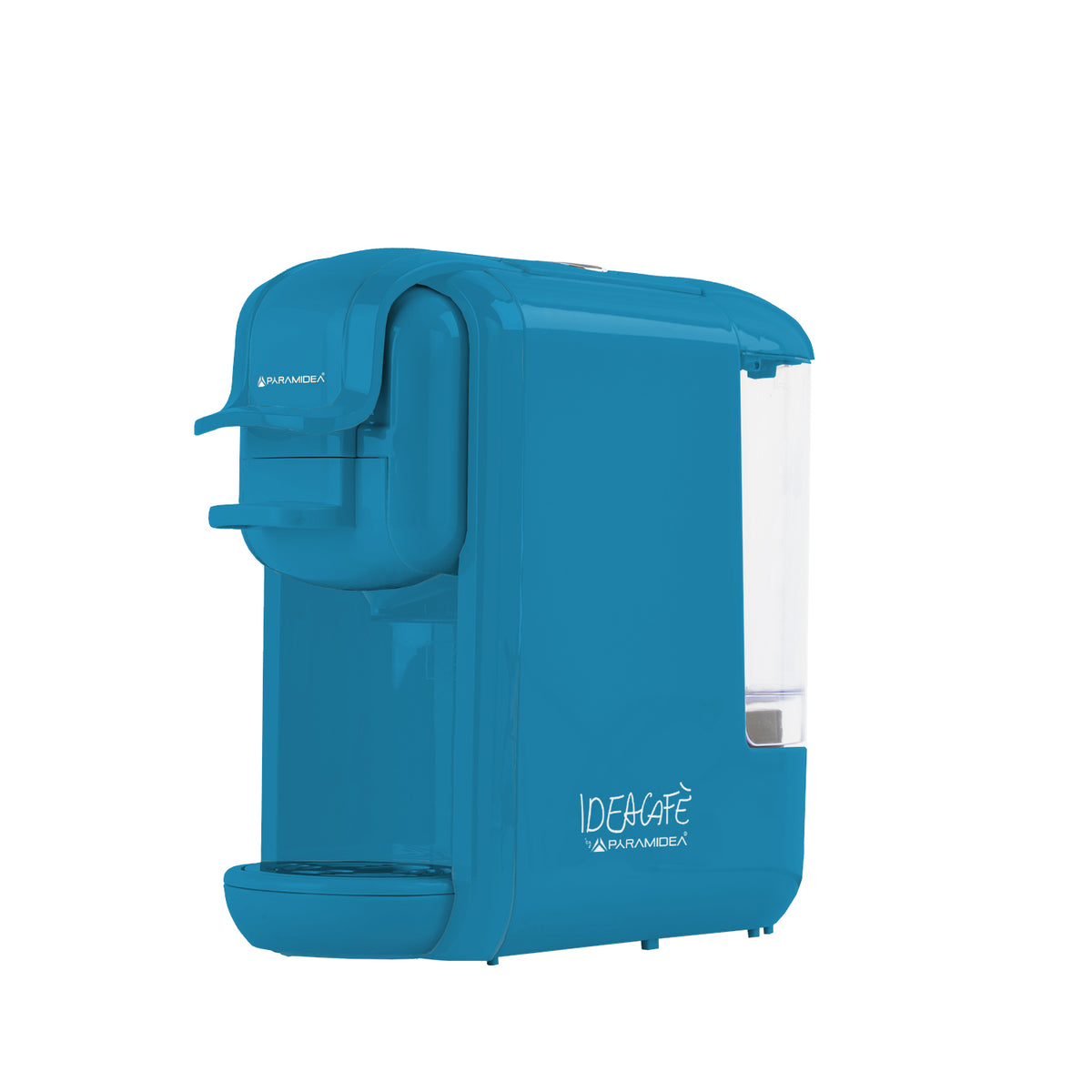PYRAMIDEA Macchina per Caffè 3 in 1 Compatibile Nespresso Dolcegusto e Cialde Bevande Fredde da 0,6L Blu