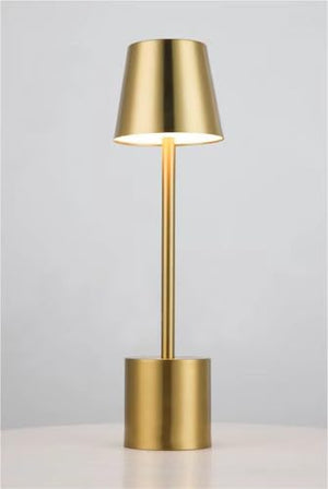 PYRAMIDEA Lampada Oro da Tavolo Senza Fili Ricaricabile con Presa USB, 3 Luci Led Diversa Intensità LRP11G