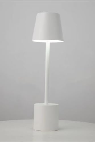 PYRAMIDEA Lampada Bianca da Tavolo Senza Fili Ricaricabile con Presa USB, 3 Luci Led Diversa Intensità LRP11B…