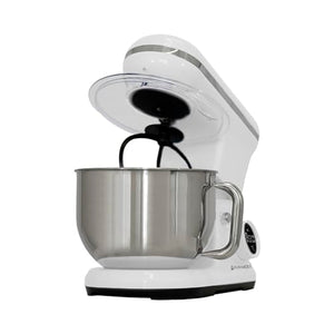 PYRAMIDEA Impastatrice con Display Digitale  8 velocità Testa Sollevabile 1200W con  Funzione Pulse Capienza 5,2L Colore Bianco IP5200W