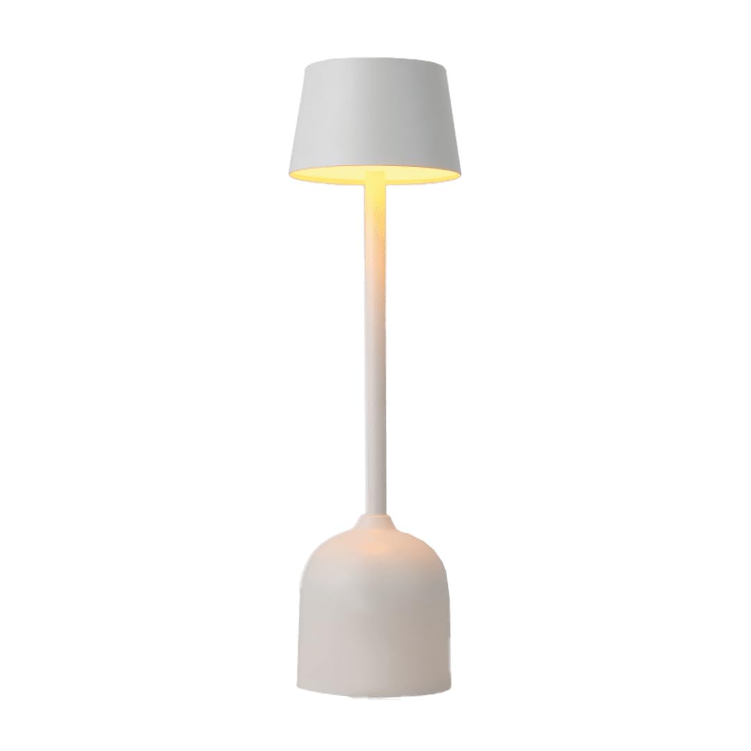 PYRAMIDEA Lampada Bianca da Tavolo Senza Fili Ricaricabile con Presa USB, 3 Luci Led Diversa Intensità LRP10B…