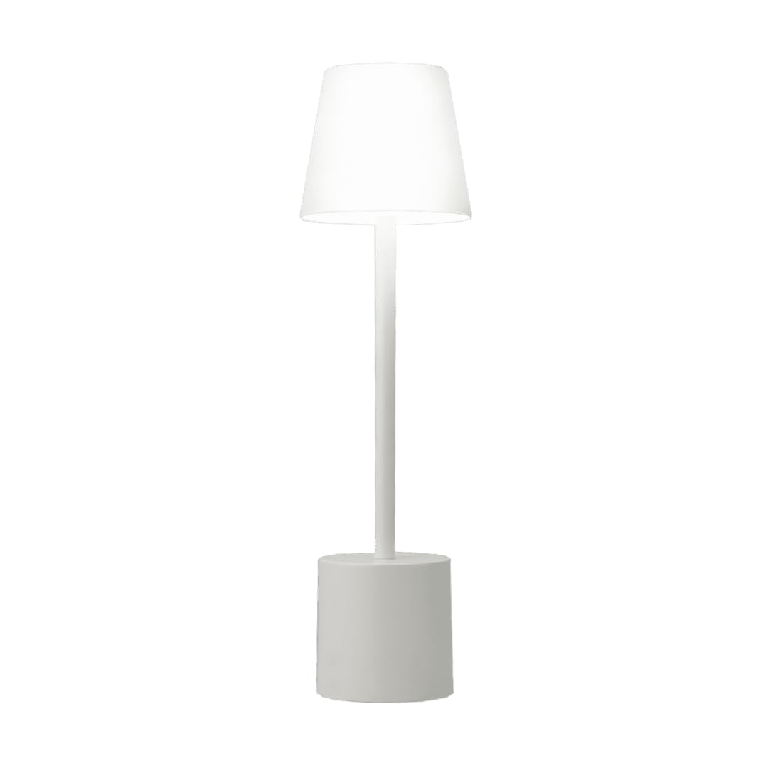 PYRAMIDEA Lampada Acrilica da Tavolo Senza Fili Ricaricabile con Presa USB, 3 Luci Led Diversa Intensità LRP09AC