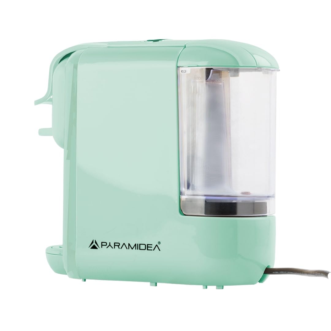 PYRAMIDEA Macchina per Caffè  3 in 1 Compatibile Nespresso Dolcegusto e Cialde Bevande Fredde da 0,6L Verde