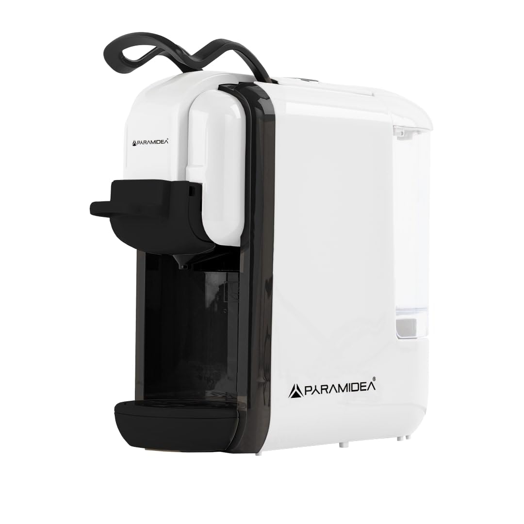 PYRAMIDEA Macchina per Caffè  3 in 1 Compatibile Nespresso Dolcegusto e Cialde Bevande Fredde da 0,6L Bianco