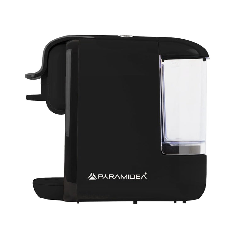 PYRAMIDEA Macchina per Caffè  3 in 1 Compatibile Nespresso Dolcegusto e Cialde Bevande Fredde da 0,6L Nero