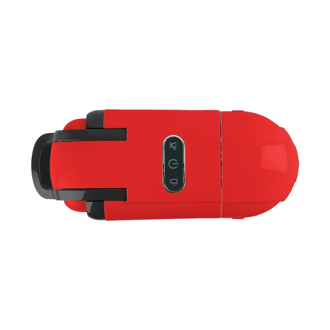 PYRAMIDEA Macchina per Caffè  3 in 1 Compatibile Nespresso Dolcegusto e Cialde Bevande Fredde da 0,6L Rosso