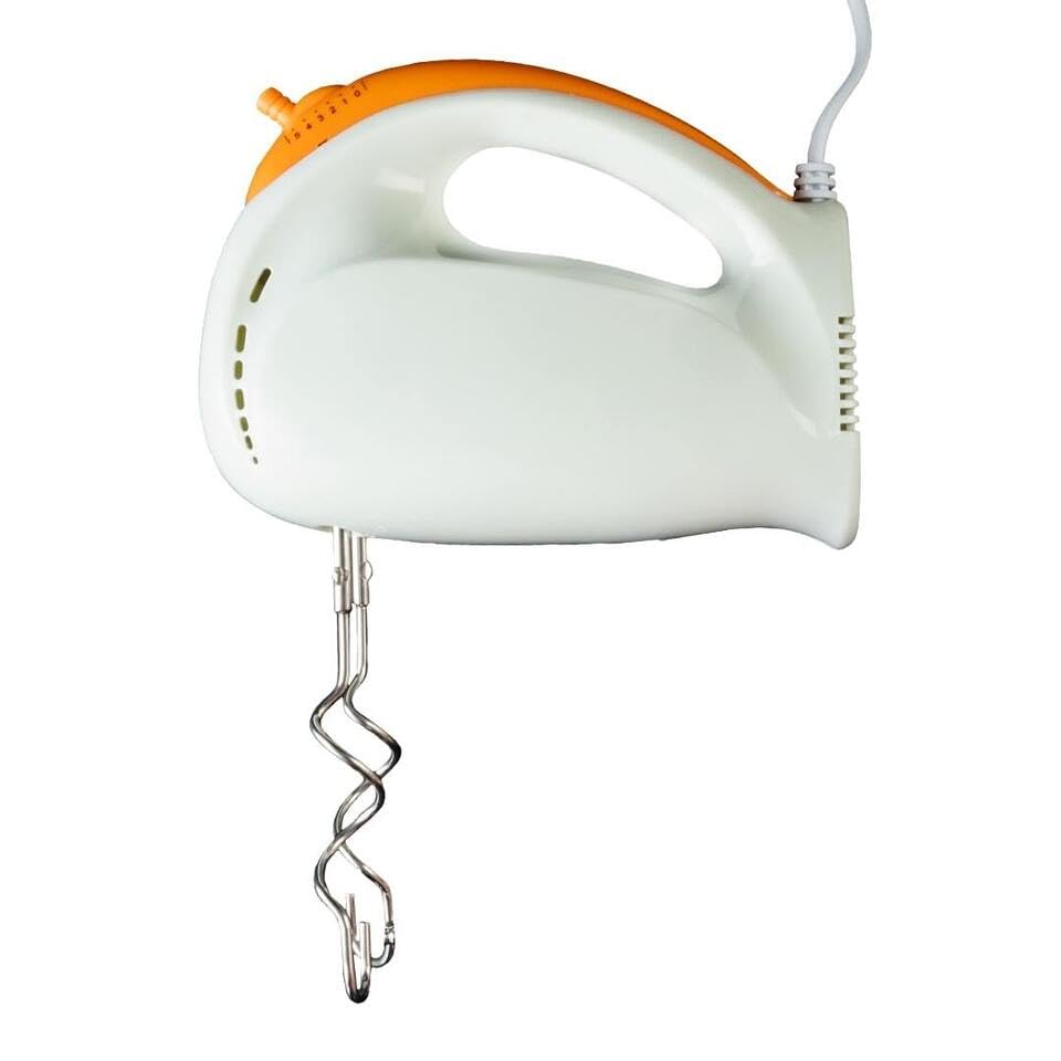 Sbattitore 200 Watt 5 Velocità Turbo Con Base Piatta Arancio MIC305A