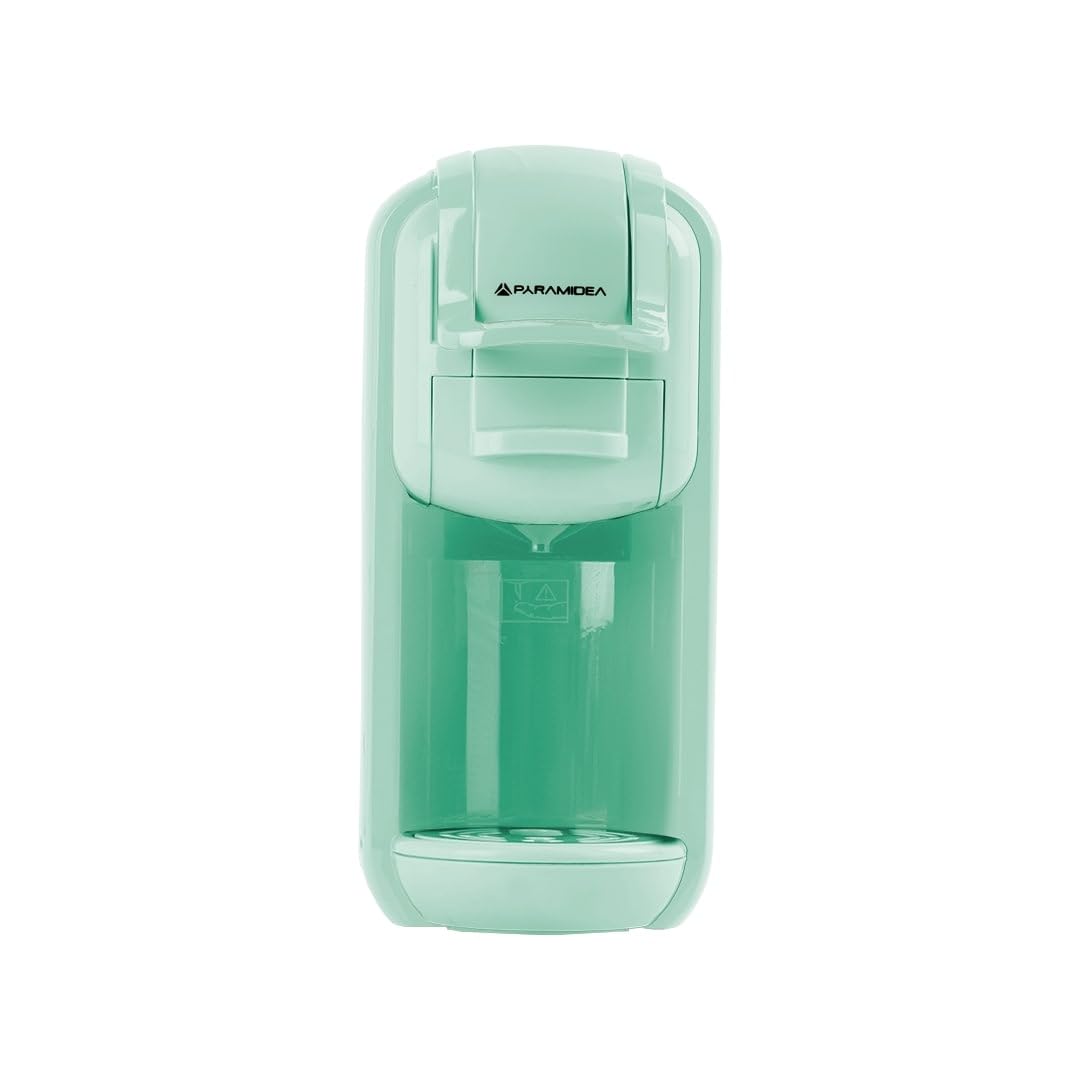 PYRAMIDEA Macchina per Caffè  3 in 1 Compatibile Nespresso Dolcegusto e Cialde Bevande Fredde da 0,6L Verde