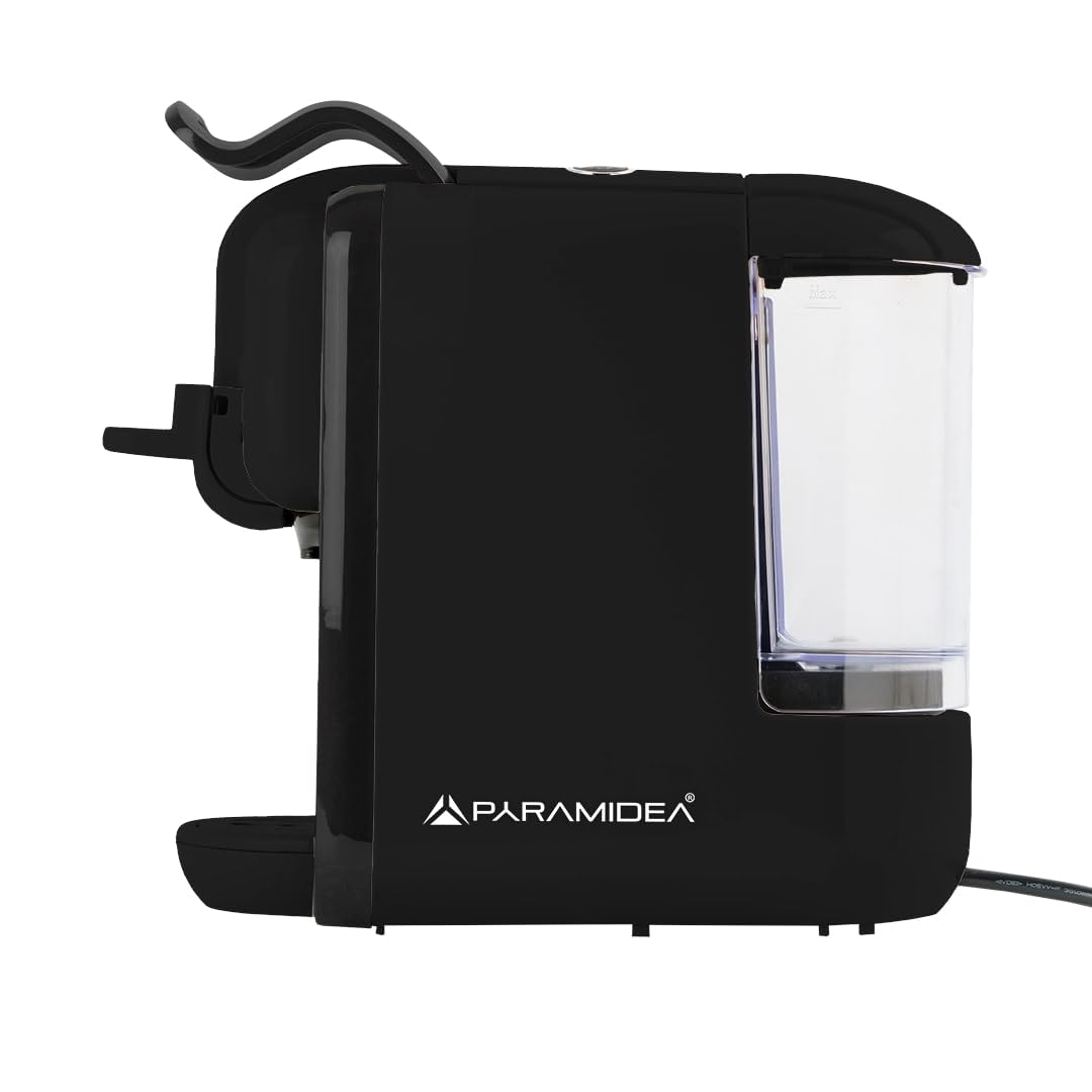 PYRAMIDEA Macchina per Caffè  3 in 1 compatibile Nespresso Dolcegusto e Cialde da 0,6L Nero