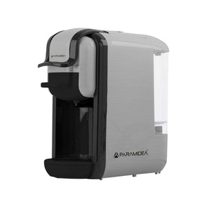 PYRAMIDEA Macchina per Caffè  3 in 1 Compatibile Nespresso Dolcegusto e Cialde Bevande Fredde da 0,6L Silver