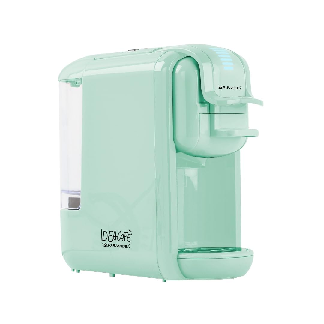 PYRAMIDEA Macchina per Caffè 3 in 1 Digitale Compatibile con Nespresso Dolcegusto e Cialde Bevande Fredde da 0,6L Verde ICP311GPLUS
