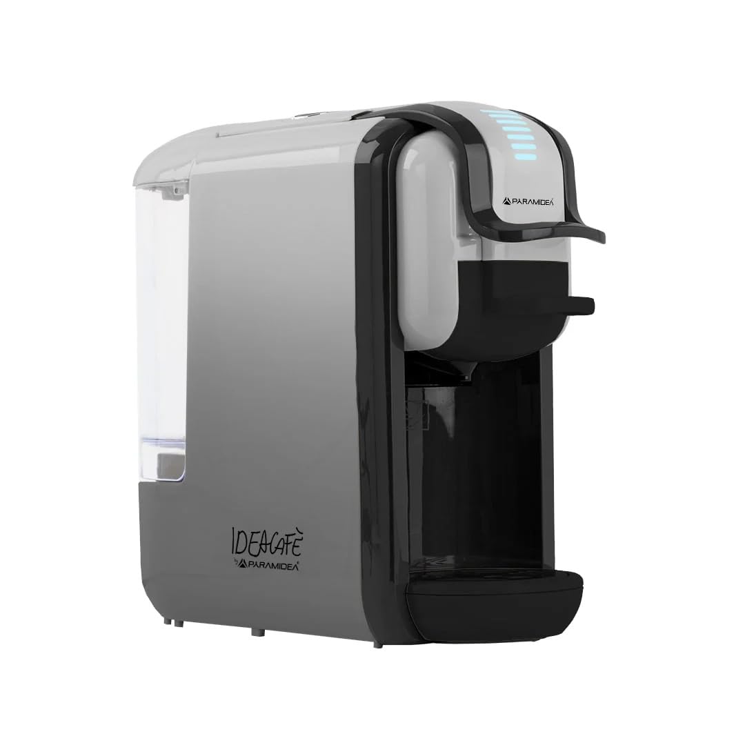 PYRAMIDEA Macchina per Caffè 3 in 1 Digitale Compatibile con Nespresso Dolcegusto e Cialde Bevande Fredde da 0,6L Silver ICP311SPLUS