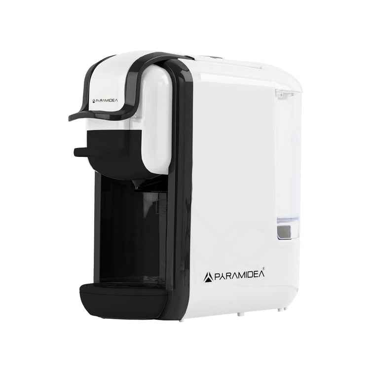 PYRAMIDEA Macchina per Caffè  3 in 1 Compatibile Nespresso Dolcegusto e Cialde Bevande Fredde da 0,6L Bianco