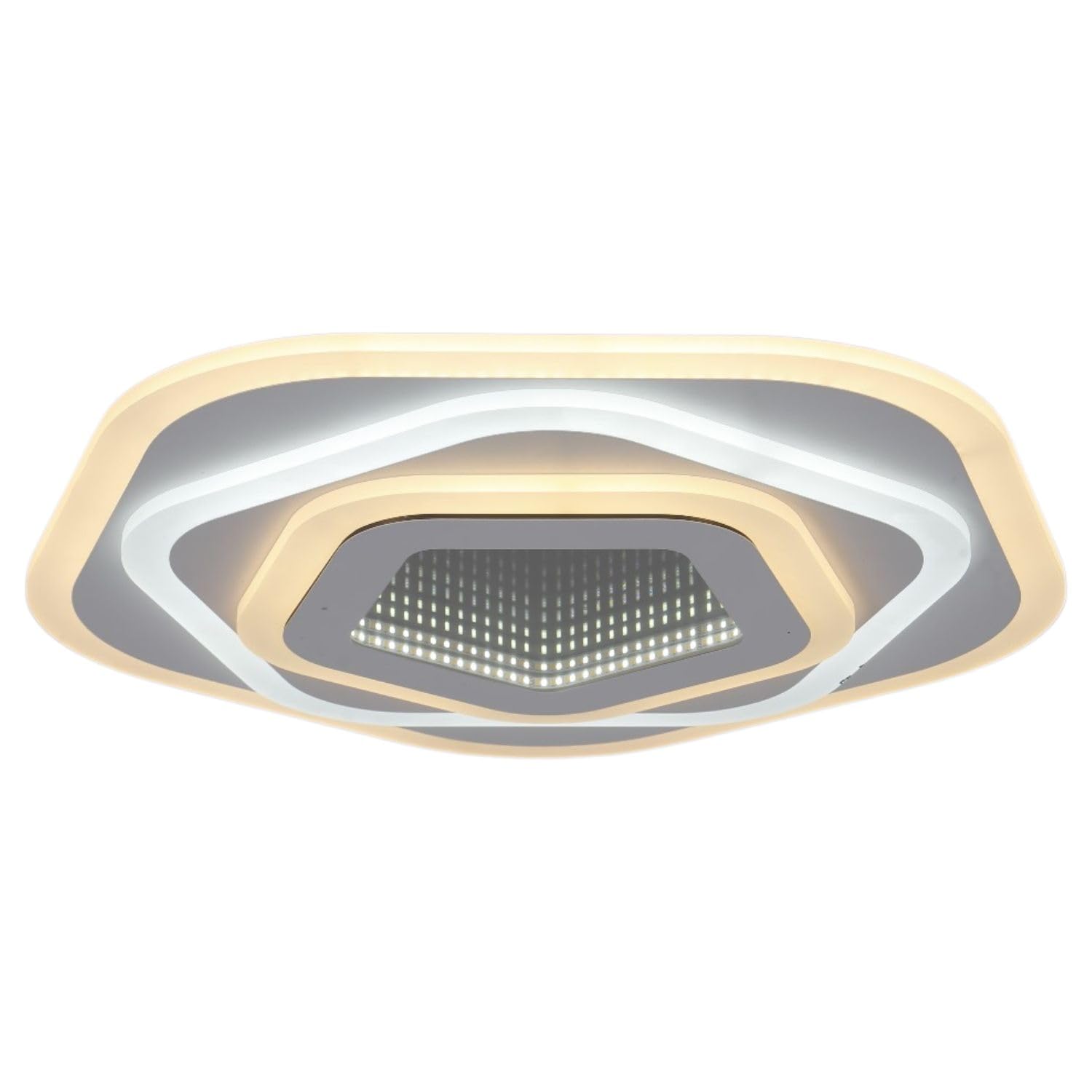 BUYBUY Lampadario LED 77W, Telecomando 2.4G, Luce Regolabile 5900lm BBLED018