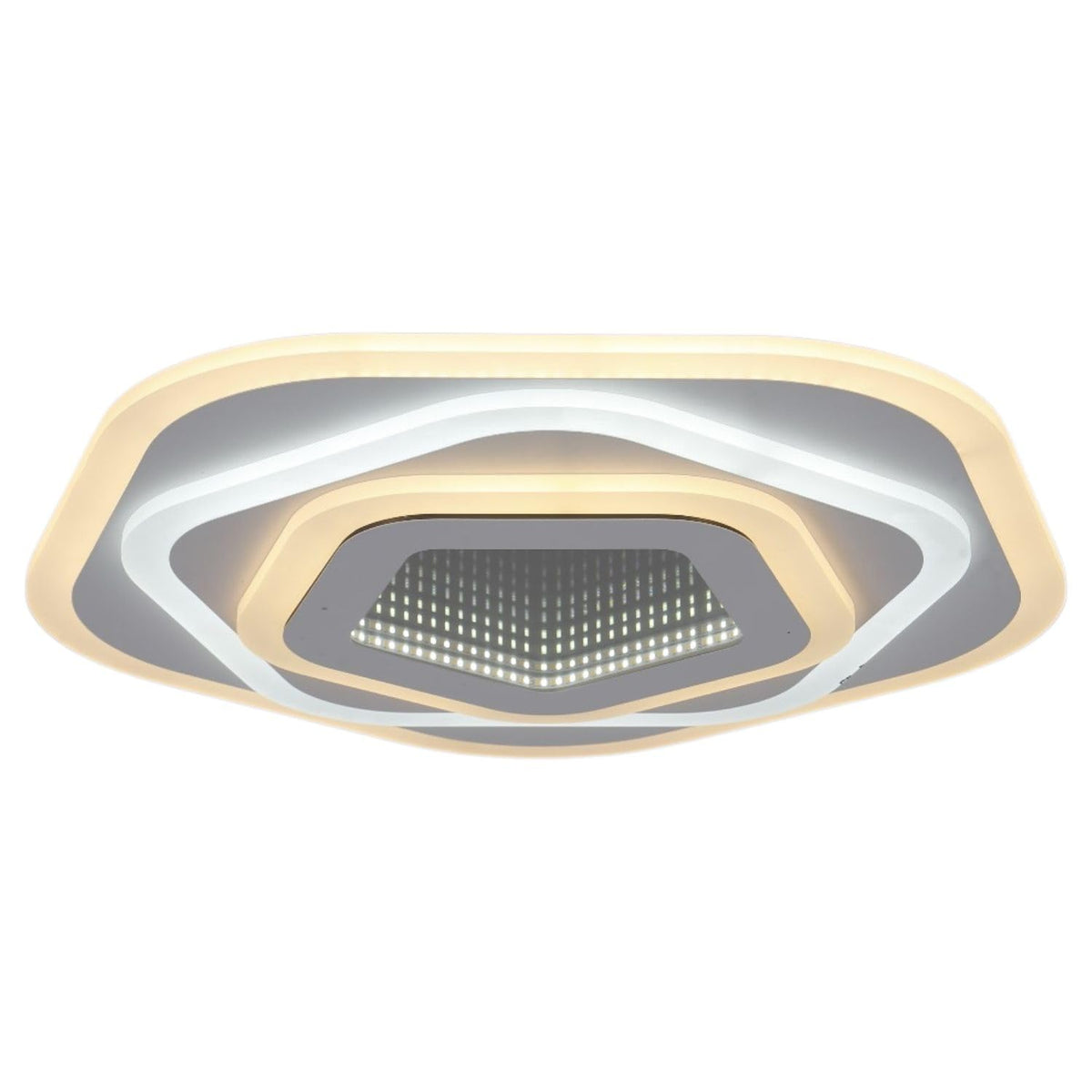 BUYBUY Lampadario LED 77W, Telecomando 2.4G, Luce Regolabile 5900lm BBLED018