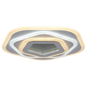 BUYBUY Lampadario LED 77W, Telecomando 2.4G, Luce Regolabile 5900lm BBLED018